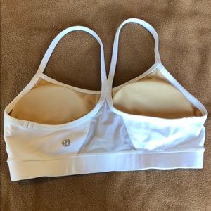 Lulu White Y Back Sports Bra